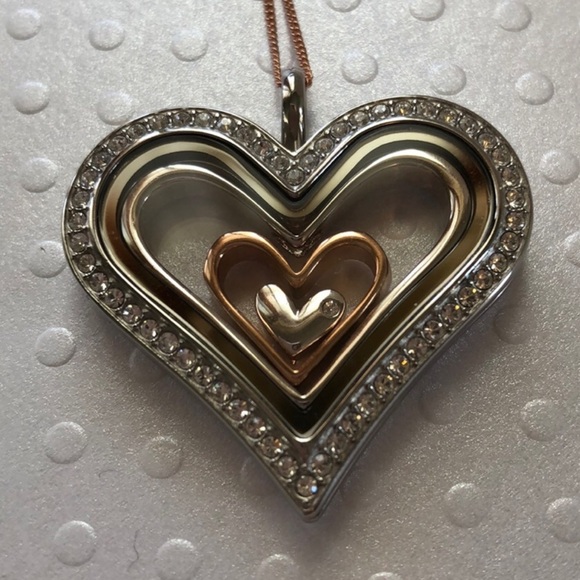 ORIGAMI OWL 🤍 Large Heart Shaped Locket - Picture 8 of 11